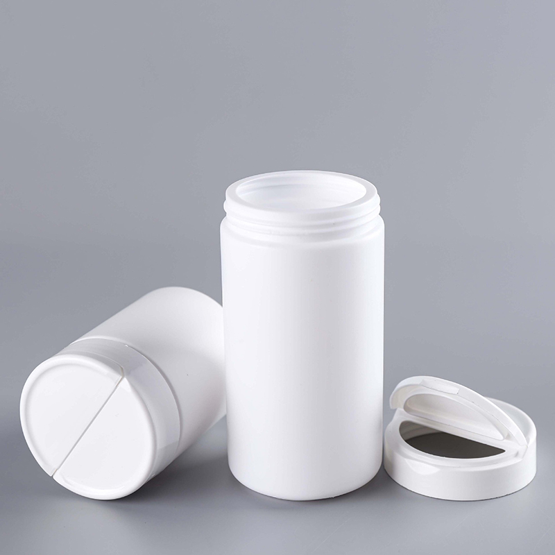 Plastic Jar Bucket Container 200ml 300ml 500ml Food Grade PET PP PE White Jar Protein Powder Bucket customized logo and color