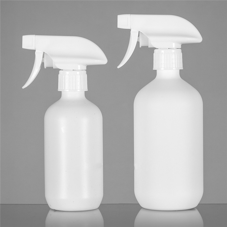 chemical resistant plastic 16 oz 24 oz 32oz Clear PET Plastic Spray Bottles WhiteTrigger Sprayer Steam spray bottle