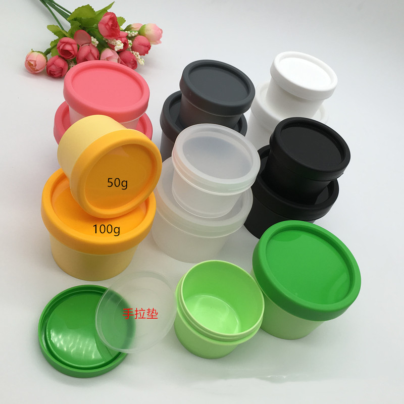 100ml 200ml 300ml 700ml 500ml ice cream containers clear plastic jars ice cream jars yogurt cup packaging dessert jars with lids