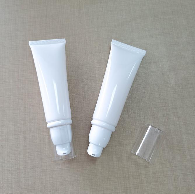 10g 15g  20g 50ml 80ml 100ml Cosmetic Liquid Foundation Bottle White Cream Tube With Pump Airless Eye Cream Gel Serum tube