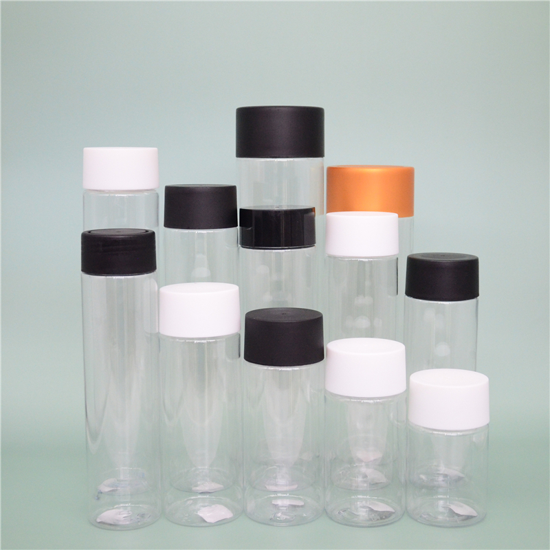 High Tall Voss Square bottle 300ml 500ml 16oz disposable PET beverage botel for juce milk tea cup honey plastic juice bottels