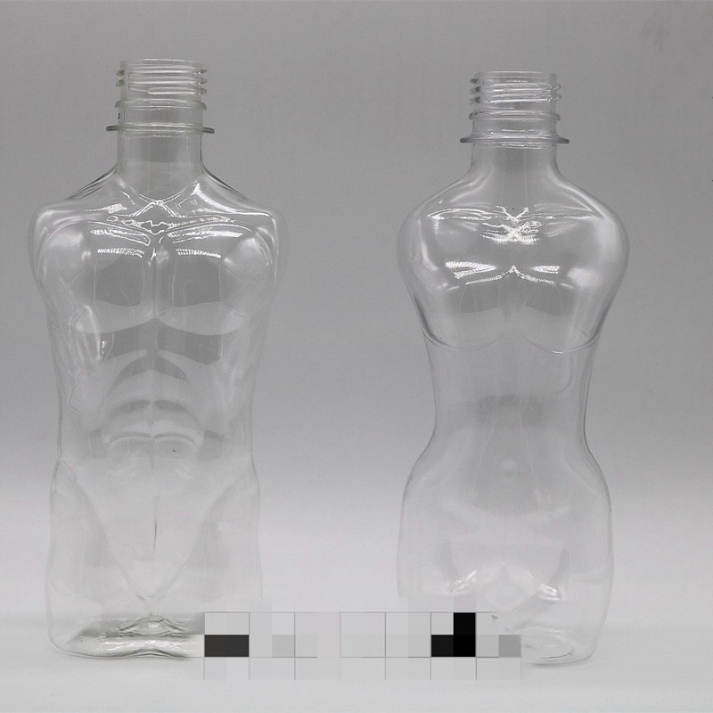 Perfect Unique Design Human Sexy Male or Female Body Shape PET plastic capsules package bottles for Health Care, like Vitamine