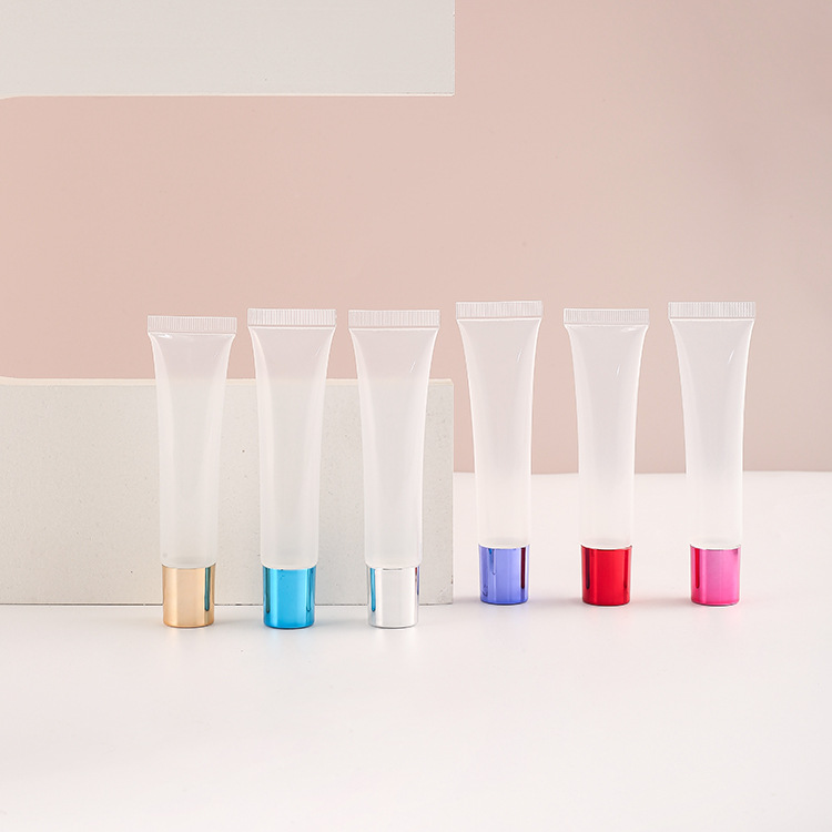 Squeeze Type Pink Blue Plastic Tubes 30g 50g 100g 120g Body Lotion Face Wash Eye Cream For Cosmetic Package With Massage Head