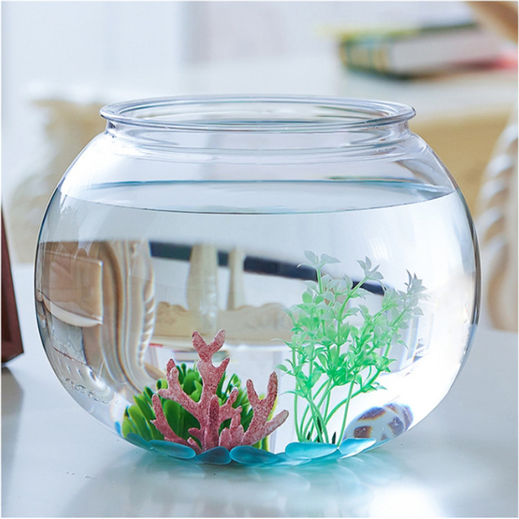 Wholesale Clear Round Plastic Fish Tank ,PET fishbowl, Plastic Fish Tank for drinking and vivid Aquarium