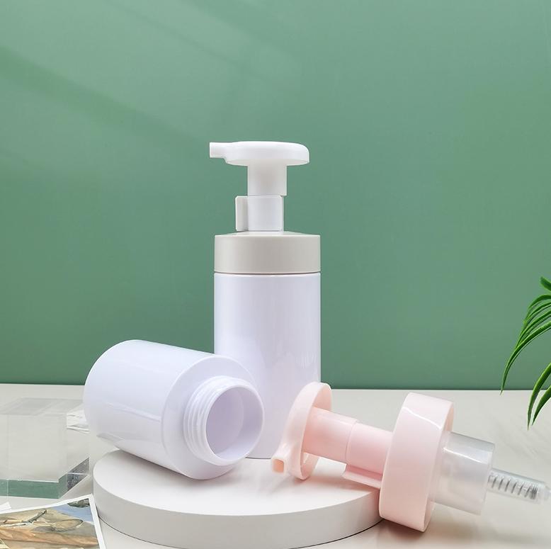 Unique Pink Face Wash Hand Soap Foaming Pump Bottle 150ml 200ml Frosted Matte Color PET Plastic Foam Bottle White New