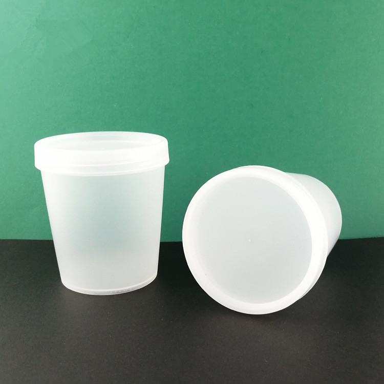 Wholesale 250ml/8oz wide mouth plastic jar with lids ice cream body butter sugar scrub bath salt cosmetics packaging containers