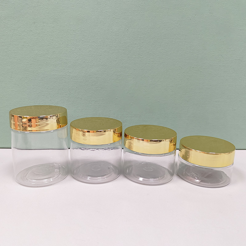 30g 50g 60g 80g Wide Mouth Food Grade Peanut Butter PET Transparent Plastic Jars PET Plastic Jars  with Lids