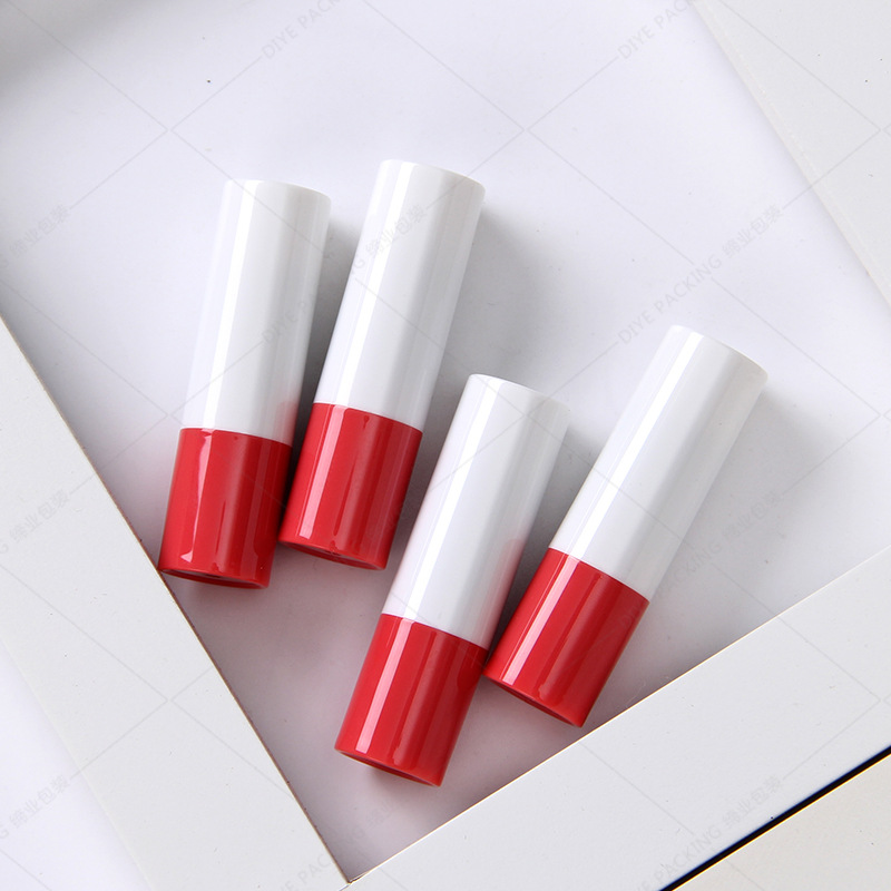 lipstick tube container cosmetic packaging lip balm container 4g 5g 10g colorful plastic squeeze tube customized color