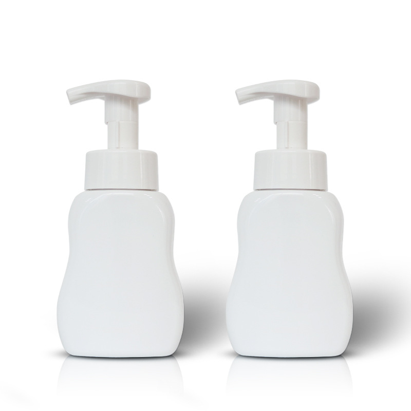 300ml Wide Mouth Cleanser Pressure Spray Bottle Hand Sanitizer Bottle Mousse Foam Pump Bottles PET Plastic