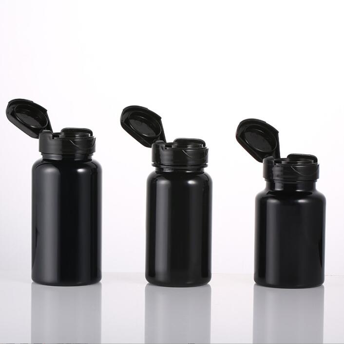 Plastic Pill Bottles 80 100 120 150ml HDPE/PET Capsule Pill Bottle Medicine Vitamin Supplement Bottle Container