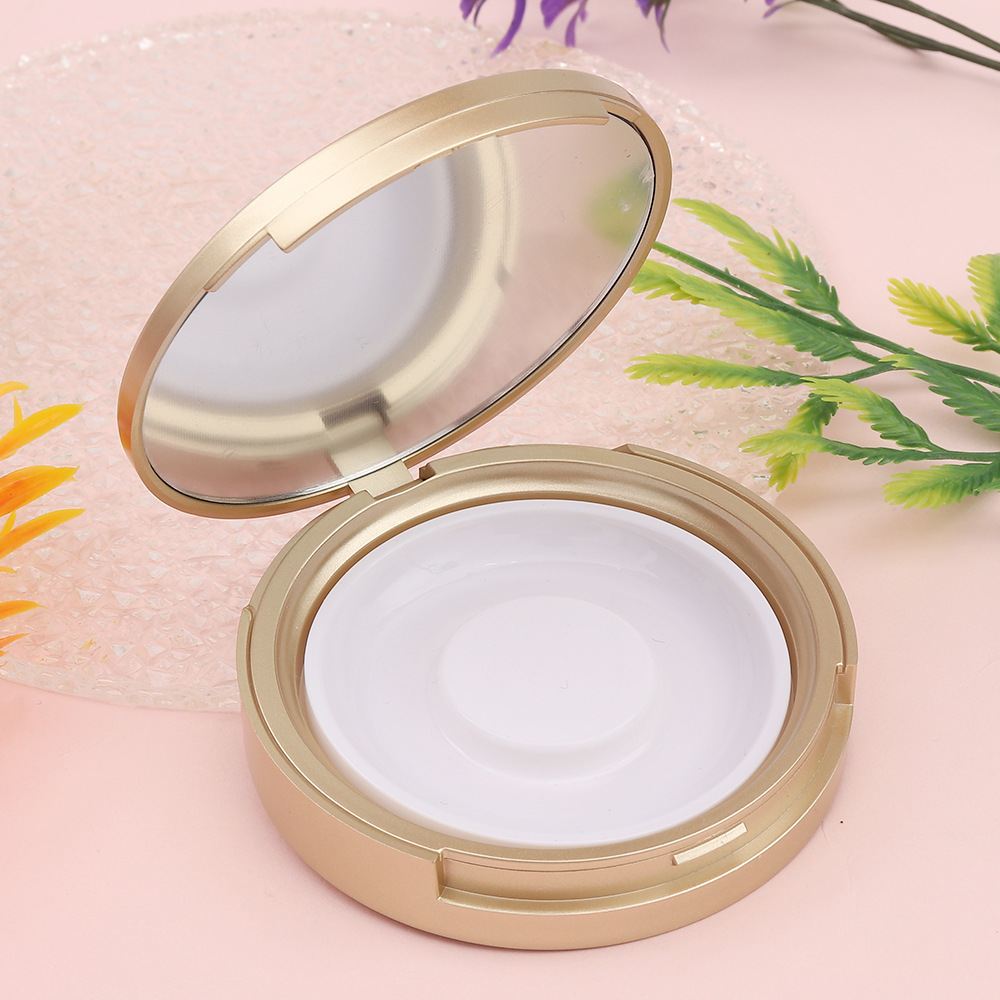 Empty 59mm Cosmetic powder box Round single-layer high-end powder blusher box Wholesale