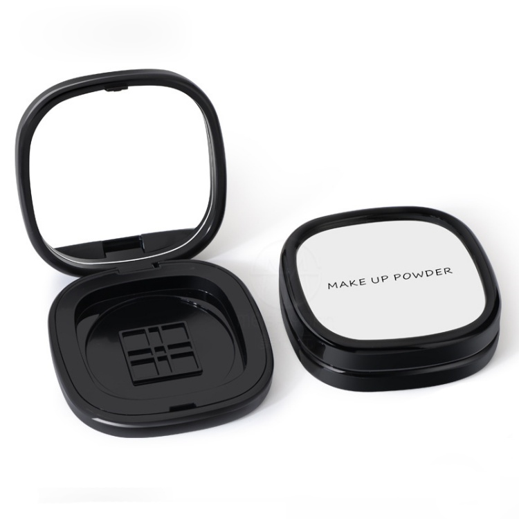 Square Shape Empty Refillable Makeup Powder Container