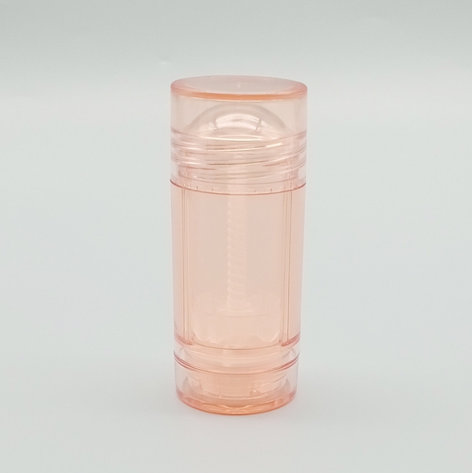 Factory stock 75g white black clear deodorant stick container packaging/AS plastic sunstick tube bottom filling