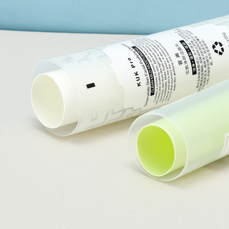 Customized Double Dual Chamber Tube Cosmetic Packaging For Hand Cream Lotion Facial Cleanser