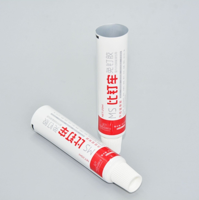 30g180g Empty Glue Industrial Aluminium Tubes With A Pointed Cap