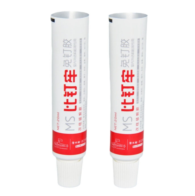 30g180g Empty Glue Industrial Aluminium Tubes With A Pointed Cap