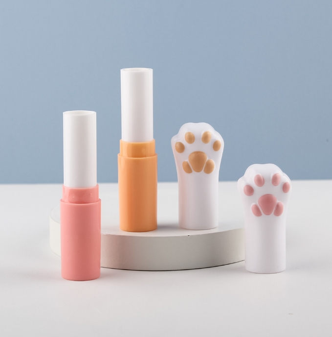 Cute Cat Paw Shape Lipstick Tubes 4g with Custom Logo